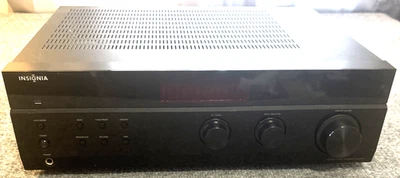 Insignia NS-R2001 200W 2CH Stereo Receiver Remote Antenna Bundle Untested - Image 1 of 4