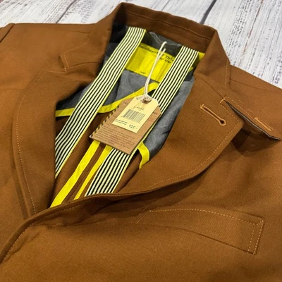 Chaqueta Blazer Descendant of Thieves Mezcla Marrón Talla L Botones Dorados Limitada 247 Foto 1 de 4