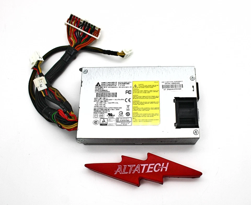 Unidad de fuente de alimentación HP 751909-001 250W NHP, FUENTE DE ALIMENTACIÓN para ProLiant DL320EG8 Foto 1 de 4