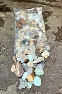 Gemischte Tüte Chakra Kristalle Steine roh grob getrommelt ganze Stücke 14oz (3) - Bild 1 von 5