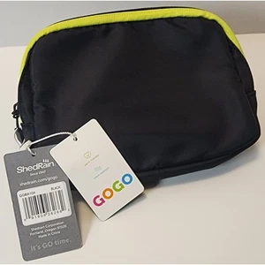 ShedRain GOGO Lucy Street Bag Black Crossbody Hip Pack Recycled Polyester NWT - Picture 1 of 4