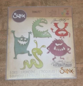 Fustelle Sizzix Thinlits | *SILLY MONSTERS* Set Tim Holtz - Ritirato - Foto 1 di 2