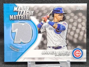 Javier Baez 2021 Topps Series 1 Major League Material Game Used Relic Cubs - Bild 1 von 2