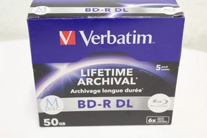 1x5 Verbatim M-Disc BD-R Blu-Ray 50GB 6x Speed Neu Rechnung MwSt  - Bild 1 von 3