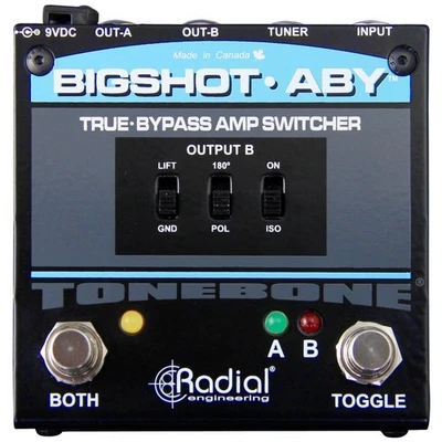 Radial Engineering Bigshot ABY True Bypass Switcher Amplificador Guitarra Selector Pedal Foto 1 de 2