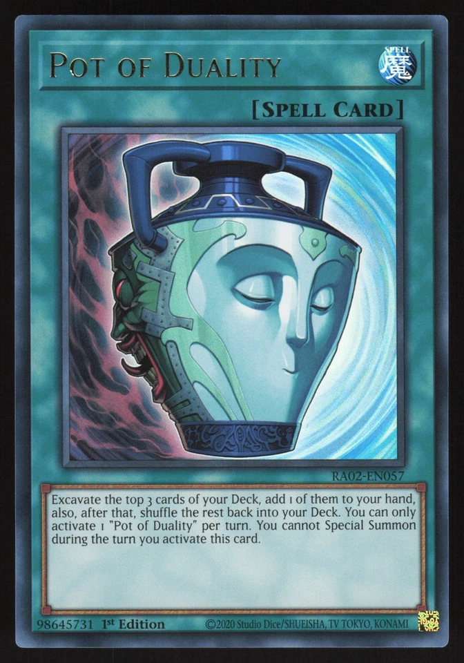 Pot of Duality - RA02-EN057 - Ultra Rare - 1st Edition Yugioh - Image 1 of 1