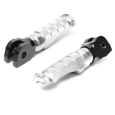 CNC R-FIGHT Front Foot Pegs Silver For Ducati Streetfighter 848 /S 12 13 14 15 - Image 1 of 4