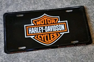 Targa nera con logo Harley Davidson 2005 vintage! RARO - Foto 1 di 2