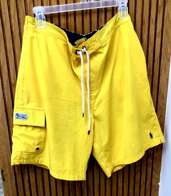 Bañador POLO RALPH LAUREN amarillo oscuro cargo forrado de malla para hombre L Foto 1 de 4