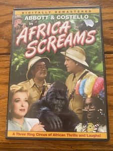 ABBOTT & COSTELLO AFRICA SCREAMS,  DIGITALLY REMASTERED DVD, - Picture 1 of 1