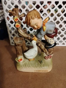 Vintage Erich Stauffer Design "Play Time" Boy With Goose S8263 - Picture 1 of 8