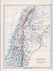 1912 Mapa ~Palestyna~ Galilea Judea Samaria Capolis