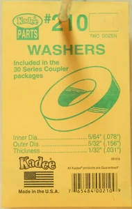 Nuevas lavadoras de plástico HO Kadee #210 0,031" 24 unidades - Imagen 1 de 1