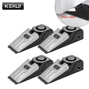 4pack Door Stop Alarm Wireless Door Stopper Alert for Home Travel Security Safe - Picture 1 of 10