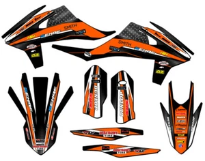 2020-2023 EXC VIGOR Orange Senge Graphics Kit Compatible with KTM - Foto 1 di 10