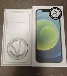 Apple IPhone 12 Black - 64GB - BOX ONLY w/ USB-C OEM Lightning Cable NEW - Picture 1 of 1
