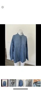 Versace classic v2 women denim shirt - Picture 1 of 5