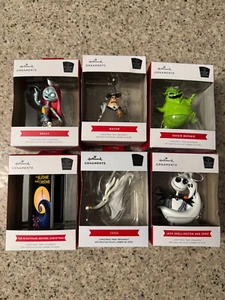 NEW Hallmark Red Box 2024 The Nightmare Before Christmas Set Of 6 Ornaments NIB - Picture 1 of 1