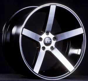 JNC 026 Black Machined Face 18X8 5X112 +et35 cb.66.66 Wheel/Rim - Picture 1 of 1