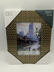 Mikasa 5 X 7 Photo Frame Home Accents ( Herringbone) - Picture 1 of 6