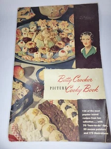 Vtg 1948 Betty Crocker Picture Cooky Book Recipes Cookbook General Mills - Picture 1 of 10