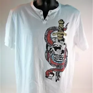 Men's INC International White Concepts Shirt Short Sleeve - Picture 1 of 4
