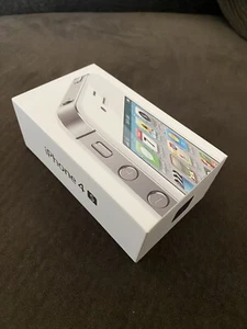 iPhone 4s **Empty Box** White 16GB With Unused Apple OEM Earphones - Picture 1 of 4
