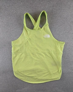 The North Face Girl's Criss Cross Neon Green Tank Top Size Large 14/16 Hiking - Picture 1 of 8