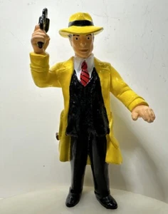 Dick Tracy Action Figure Toy Rubber Walt Disney Applause Figurine Vtg Cops - Picture 1 of 10