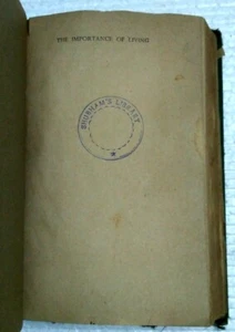 INDIA RARO - LA IMPORTANCIA DE VIVIR POR LIN YUTANG 1937 HB PÁGINAS 414 - Imagen 1 de 6