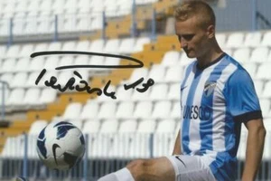 MALAGA & GAZIANTEP: BARTLOMIEJ PAWLOWSKI SIGNED 6x4 ACTION PHOTO+COA - Picture 1 of 1