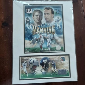 USPS Peyton Manning vs. Eli Manning Colts and Giants Foto & Brief Stempel versiegelt - Bild 1 von 1
