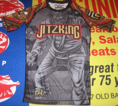 FLOW N ROLL Rashguard MMA JitzKing Men's XS Extra Small Training FIGHT JIUJITSU - Image 1 of 4