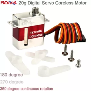 TK-320MG 20g Micro Digital Metal Gear Servo Motore Coreless 4.8-8.4V per Robot RC - Foto 1 di 4