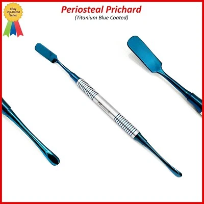 Dental Oral Surgical Periosteal Elevator Prichard Titanium Blue Coated - Image 1 of 2