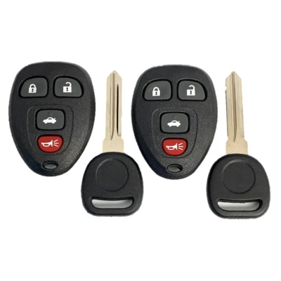 2 mandos remotos electrónicos sin llave OEM + llaves de chip 4 botones KOBGT04A 15252034 Foto 1 de 2