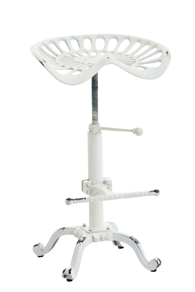 Tabouret de bar industriel Butch Siège en Métal Hauteur réglable Repose-pieds - Photo 1/1