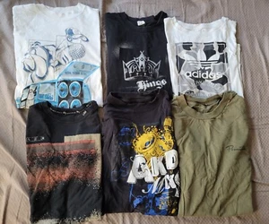 Lot Of 6 Boys LRG Akademiks Primitive Adidas Streetwear Hip Hop Shirts Skater - Picture 1 of 11