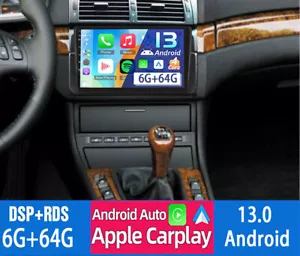 6G+64G For BMW 3-series E46 1998-2006 Car Stereo Radio Android 13 GPS Head Unit - Picture 1 of 13