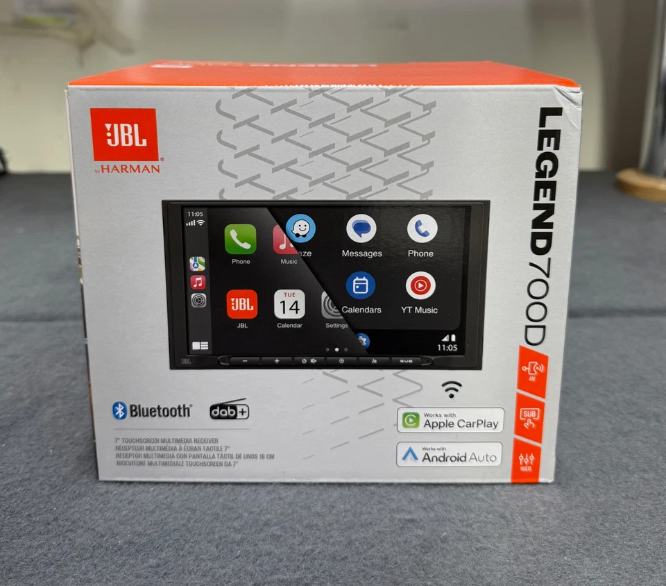 JBL 7" Screen CarPlay Android Auto Wireless Bluetooth DAB Car Stereo LEGEND 700D