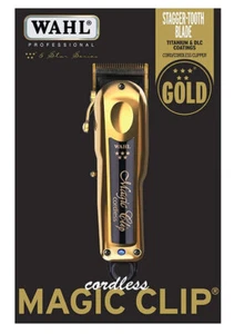 Wahl Professional 5-Star Cord/Cordless Gold Magic Clip Clipper & Stand 8148-700 - Picture 1 of 1