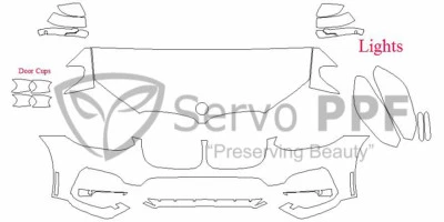 Пленка PreCut Suntek PPF-Ultra Clear Bra для 18+ BMW X3 (xDrive30i) - Изображение 1 из 4