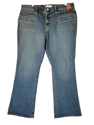 Old Navy SIZE 18 High Rise Wow Boot Cut Jeans Women's Blue Medium Wash NWT - Image 1 of 4