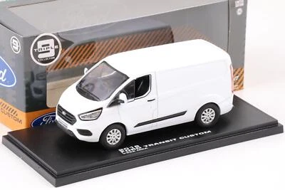 1:43 Greenlight 2018 Ford Transit Custom V362 MCA VAN Furgone Bianco Ghiacciato - Immagine 1 di 3