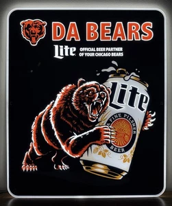 Miller Lite Chicago Bears LED Lighted Sign - NIB - Picture 1 of 6