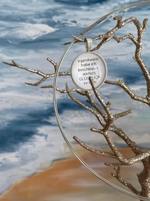 Schmuck Pierre Lang Halsreif Halskette Collier Kette 38 cm weiß silber - schmal - Bild 1 von 2