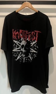 💀 Slipknot Knotfest Roadshow Star Skull T-Shirt - Men's 3XL - Heavy Metal Band - Picture 1 of 5