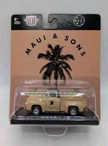 M2 Machines 1/64 Scale Maui & Sons 1956 Ford F-100 Truck R76 NM on NM CARD! - Bild 1 von 4