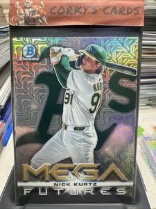 Estuche Bowman Mega Futures Nick Kurts Mojo 2025 Hit SSP BMF-21 OAKLAND A’S - Imagen 1 de 2