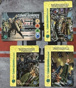 Fleer DC Overpower: COMM. GORSON G.C.P.D Hero Stat & 3 Special Cards 1996 - LP - Picture 1 of 5